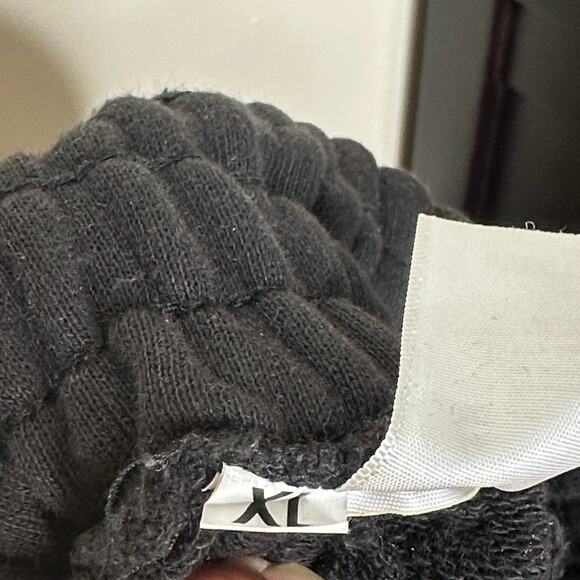 VERTABRAE Spellout Sweatpants Black Yellow Sz XL $250 {HH40} - Picture 6 of 6